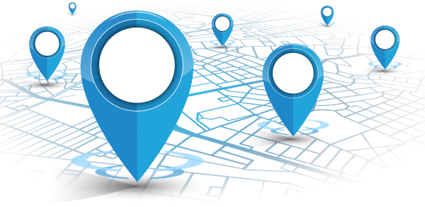 icons showing geo location for local seo
