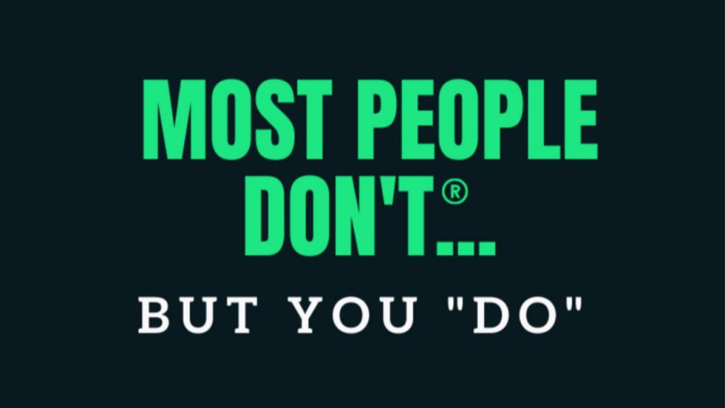 most people don't but you do podcast